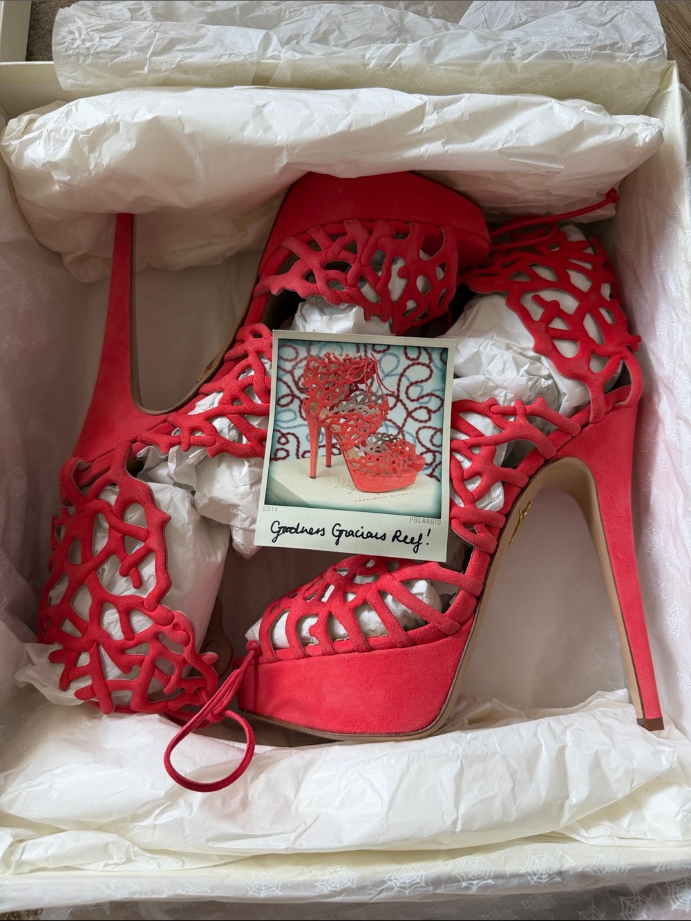 Charlotte Olympia Goodness Gracious Reef Heels sz 40 - Picture 9 of 12